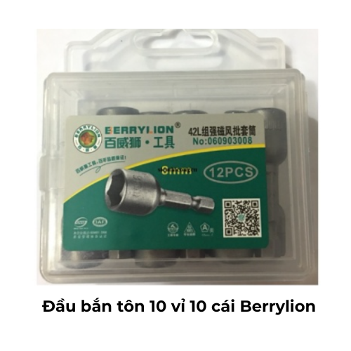 Đầu bắn tôn 10 vỉ 10 cái Berrylion