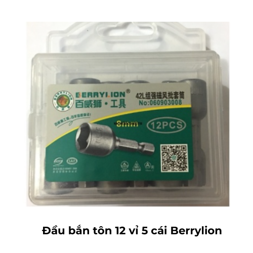 Đầu bắn tôn 12 vỉ 5 cái Berrylion