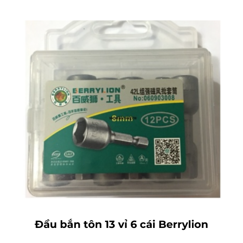 Đầu bắn tôn 13 vỉ 6 cái Berrylion