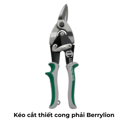 Kéo cắt thiết cong phải Berrylion