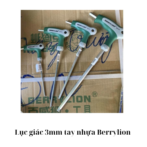 Lục giác 3mm tay nhựa Berrylion 