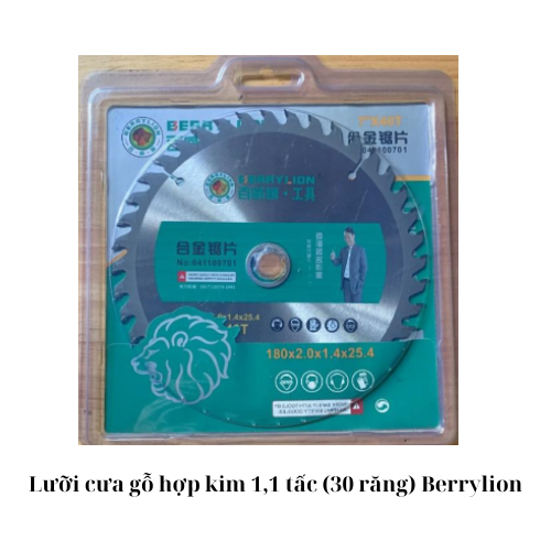 Lưỡi cưa gỗ hợp kim 1,1 tấc (30 răng) Berrylion