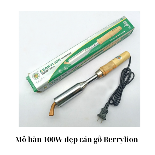 Mỏ hàn 100W dẹp cán gỗ Berrylion