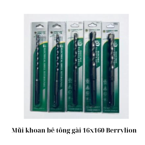 Mũi khoan bê tông gài 16x160 Berrylion