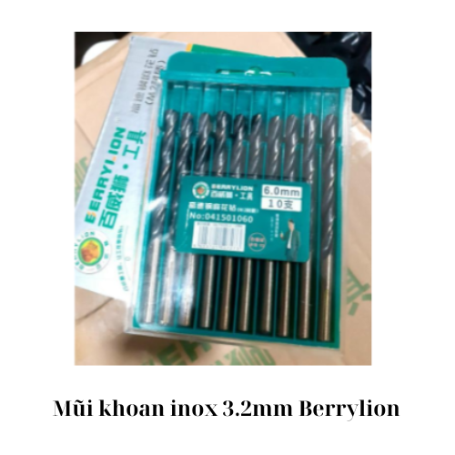 Mũi khoan inox 3.2mm Berrylion