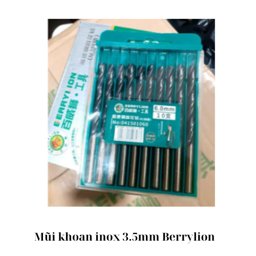 Mũi khoan inox 3.5mm Berrylion