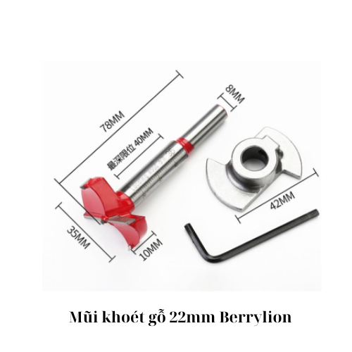 Mũi khoét gỗ 22mm Berrylion