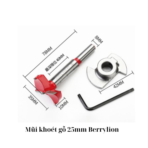 Mũi khoét gỗ 25mm Berrylion