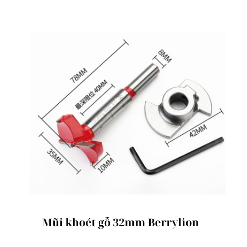 Mũi khoét gỗ 32mm Berrylion