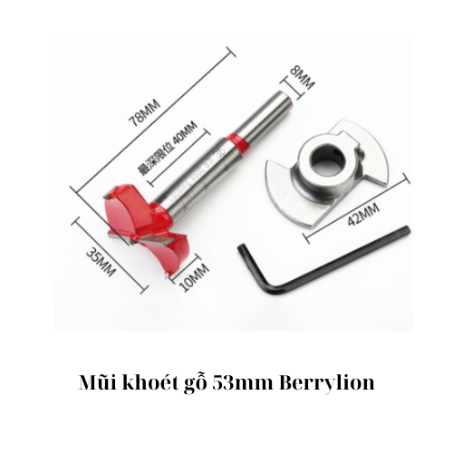 Mũi khoét gỗ 53mm Berrylion