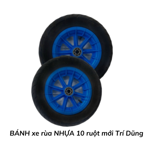 BÁNH xe rùa NHỰA 10 ruột mới Trí Dũng