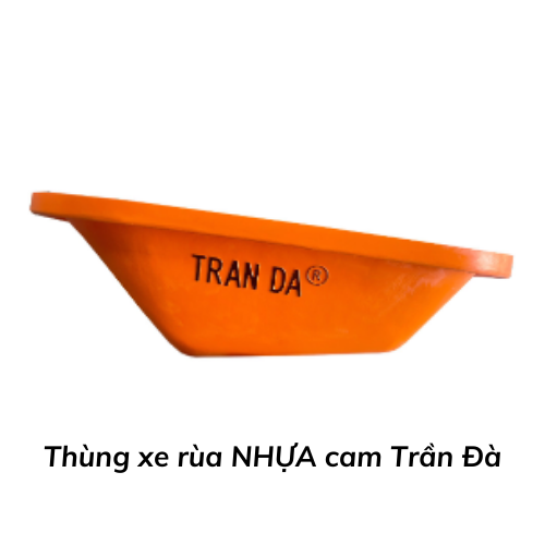 Thùng xe rùa NHỰA cam Trần Đà