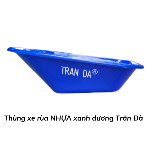 Thùng xe rùa NHỰA xanh dương Trần Đà