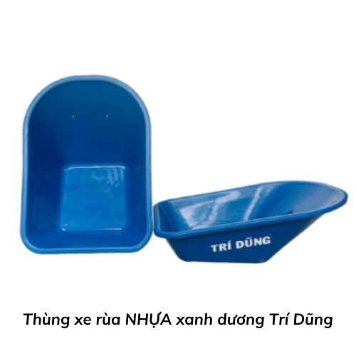 Thùng xe rùa NHỰA xanh dương Trí Dũng