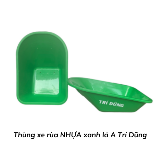 Thùng xe rùa NHỰA xanh lá A Trí Dũng