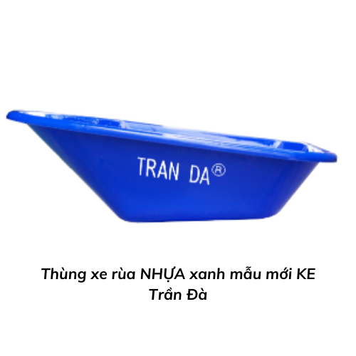 Thùng xe rùa NHỰA xanh mẫu mới KE Trần Đà