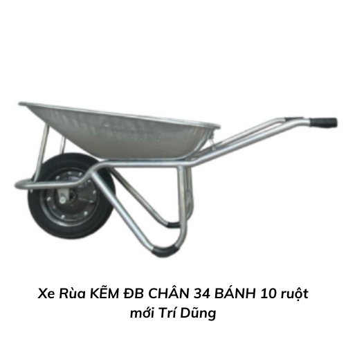 Xe Rùa KẼM ĐB CHÂN 34 BÁNH 10 ruột mới Trí Dũng