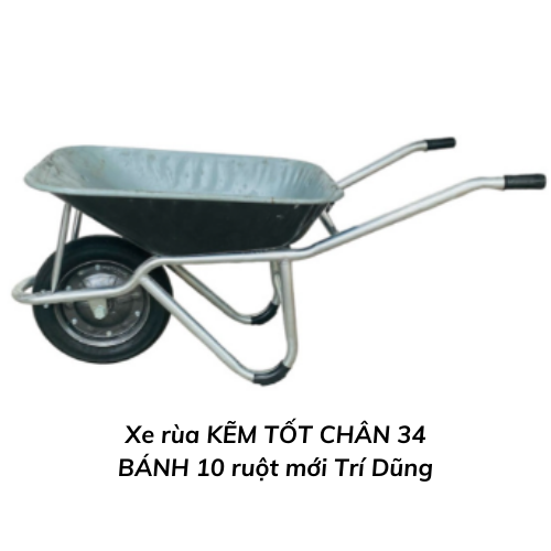 Xe rùa KẼM TỐT CHÂN 34 BÁNH 10 ruột mới Trí Dũng