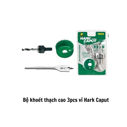 Bộ khoét thạch cao 3pcs vỉ Hark Caput