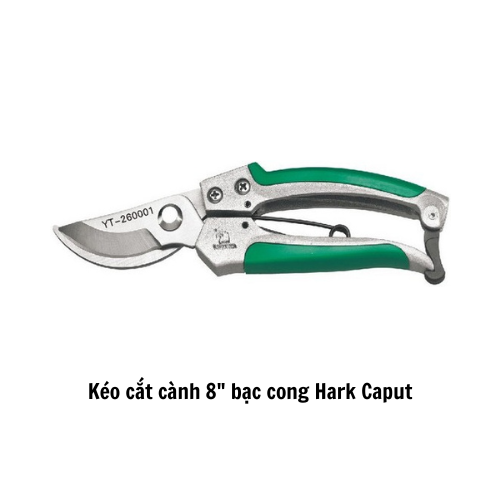 Kéo cắt cành 8" bạc cong Hark Caput