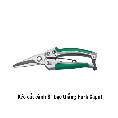 Kéo cắt cành 8" bạc thẳng Hark Caput