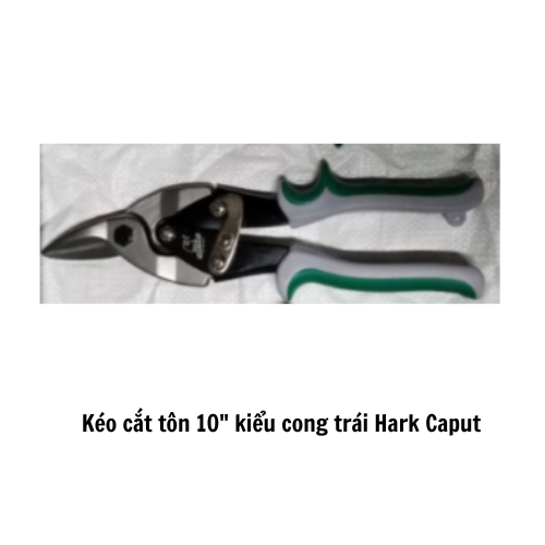 Kéo cắt tôn 10" kiểu cong trái Hark Caput