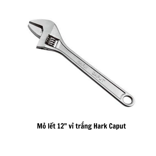 Mỏ lết 12" vỉ trắng Hark Caput