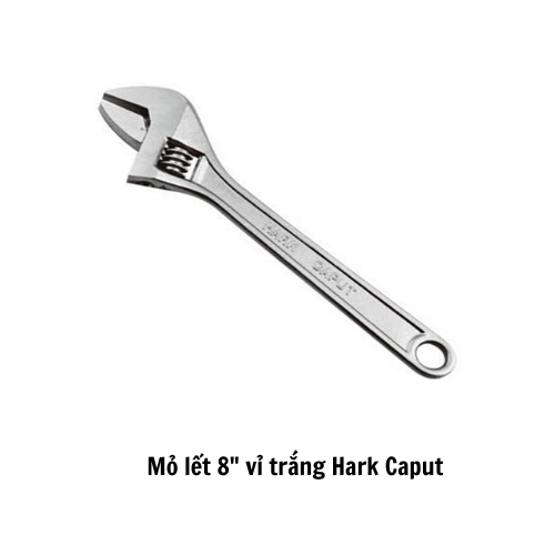 Mỏ lết 8" vỉ trắng Hark Caput