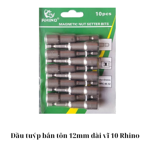 Đầu tuýp bắn tôn 12mm dài vĩ 10 Rhino