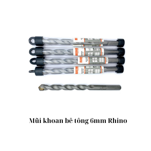 Mũi khoan bê tông 6mm Rhino