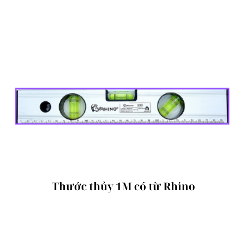 Thước thủy 1M có từ Rhino