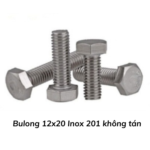 Bulong 12x20 Inox 201 không tán 