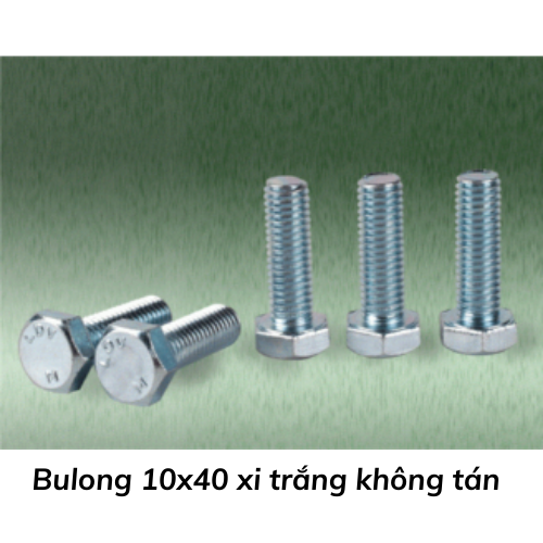 Bulong 10x40 xi trắng không tán