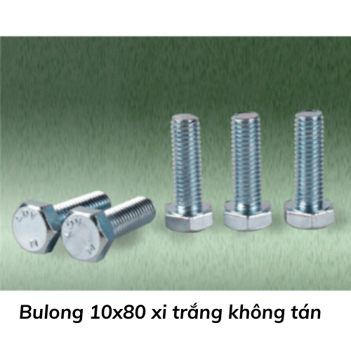 Bulong 10x80 xi trắng không tán