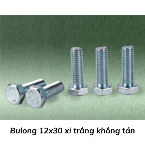 Bulong 12x30 xi trắng không tán