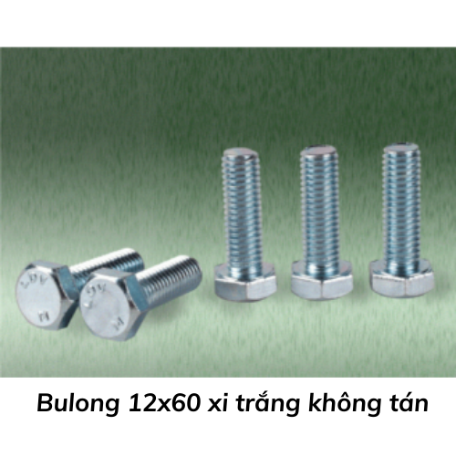 Bulong 12x60 xi trắng không tán