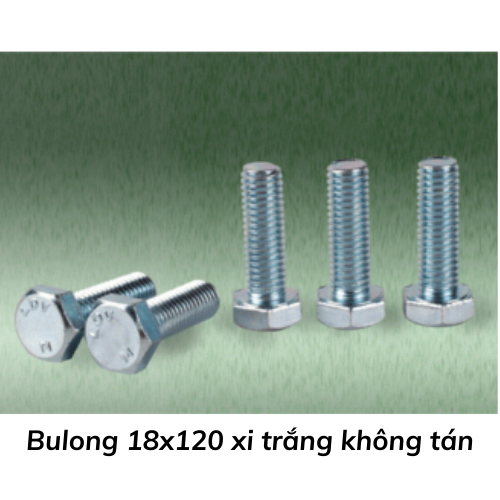 Bulong 18x120 xi trắng không tán