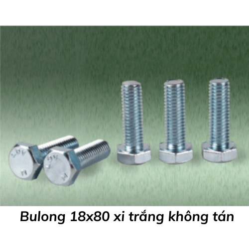 Bulong 18x80 xi trắng không tán