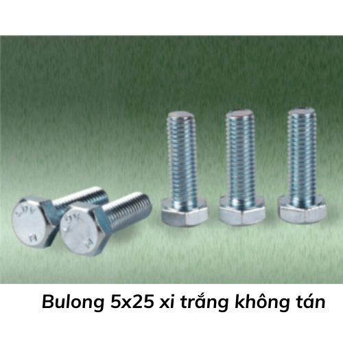 Bulong 5x25 xi trắng không tán