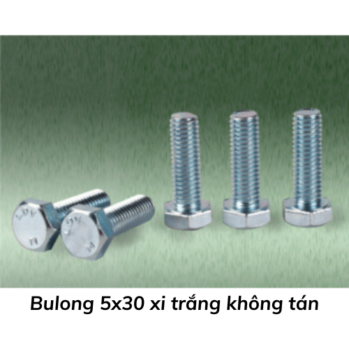 Bulong 5x30 xi trắng không tán