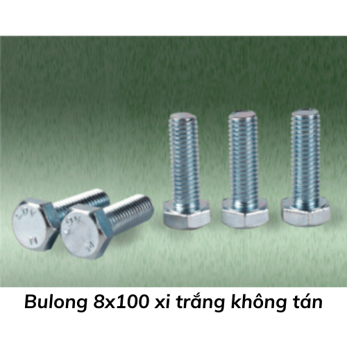 Bulong 8x100 xi trắng không tán