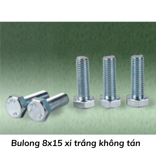 Bulong 8x15 xi trắng không tán