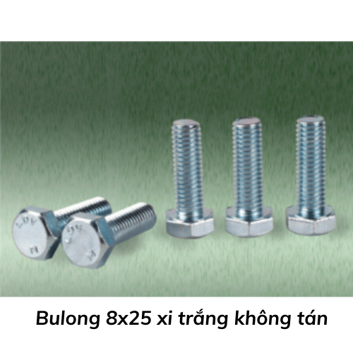 Bulong 8x25 xi trắng không tán