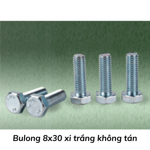 Bulong 8x30 xi trắng không tán