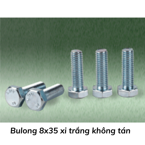 Bulong 8x35 xi trắng không tán