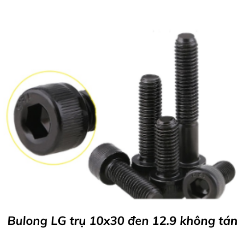 Bulong LG trụ 10x30 đen 12.9 không tán