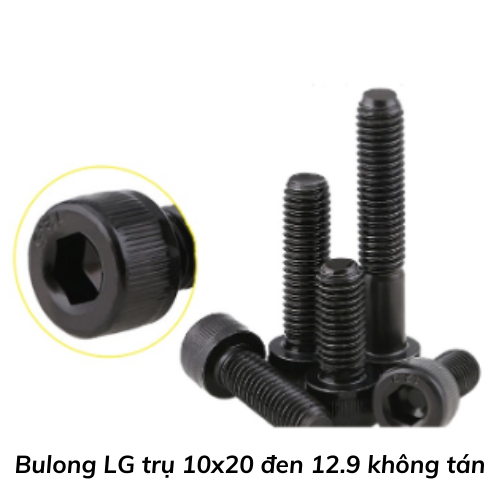 Bulong LG trụ 10x20 đen 12.9 không tán