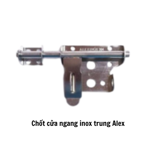 Chốt cửa ngang inox trung Alex