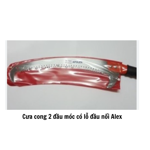 Cưa cong 2 đầu móc có lỗ đầu nối Alex