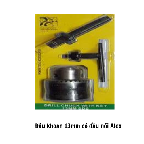 Đầu khoan 13mm có đầu nối Alex